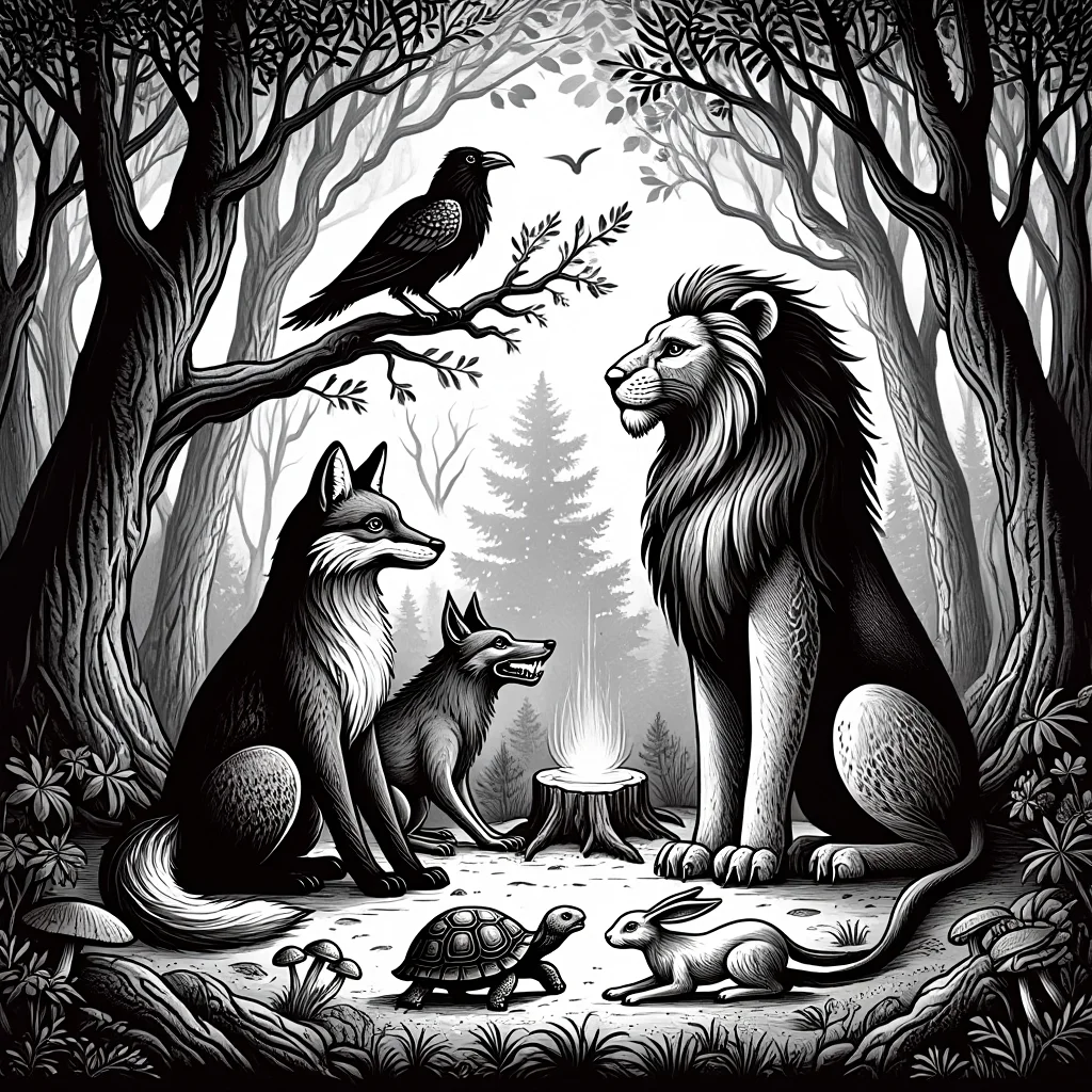 Fables et poésie française — illustration