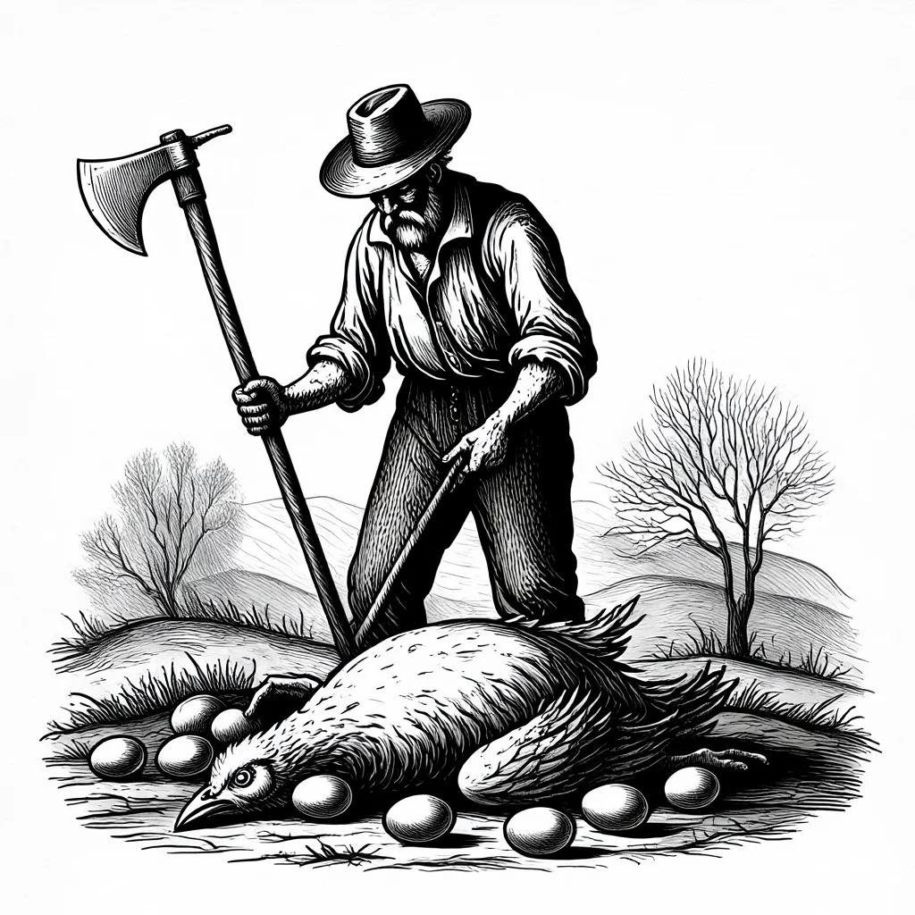 Illustration de La Poule aux œufs d’or