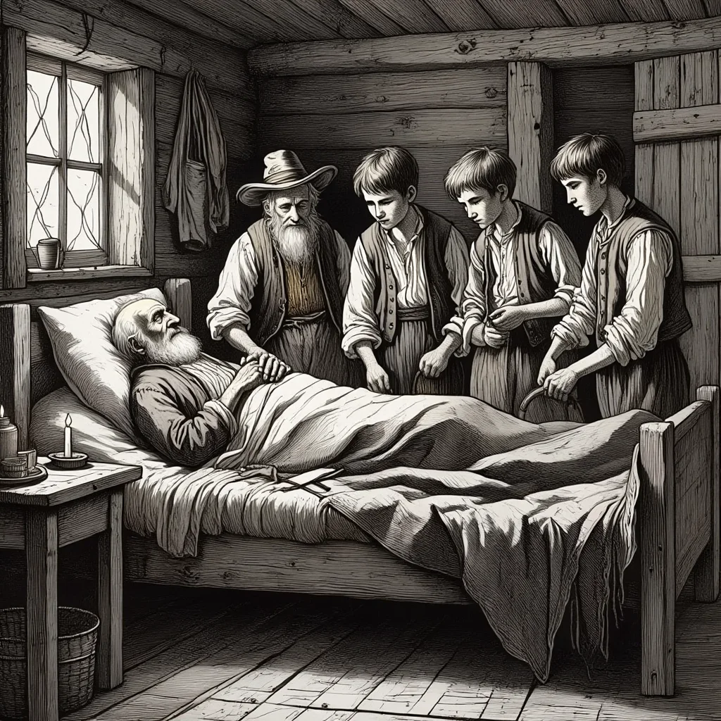 Illustration de Le Laboureur et ses Enfants